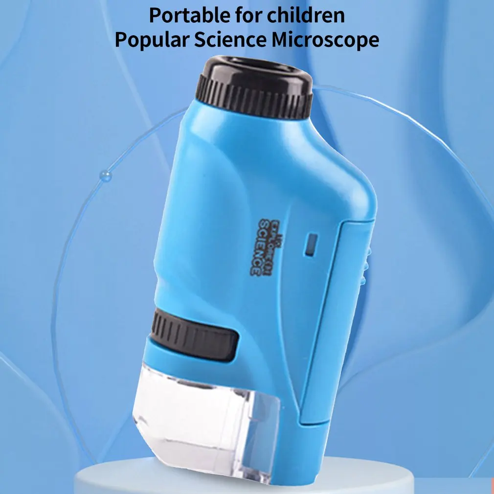 

Ручной набор микроскопа, лабораторный светодиодный светильник 60X-120X, домашняя школа, биологическая фотография, подарок для детей