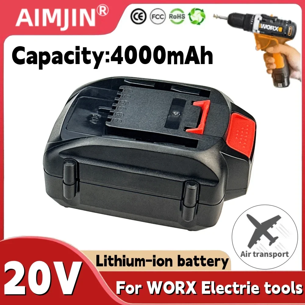 Литиевая батарея 20 В WA3580 для Worx 4000 мАч аккумулятор WG180 WG280 WG380 WG580 Ersatz литиевой