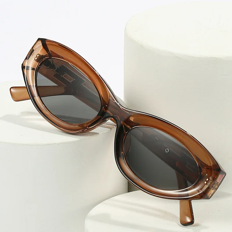 

ZLY 2022 New Fashion Cat Eye Sunglasses Women Men Color Lens Frame Brand Designer Vintage Casual Beach Style Sun Glasses UV400