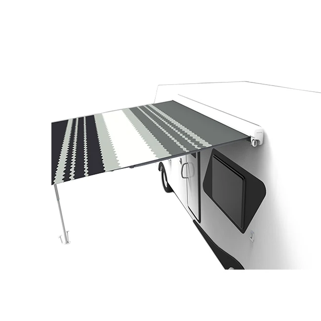 Переносной выдвижной моторизованный тент для автофургона