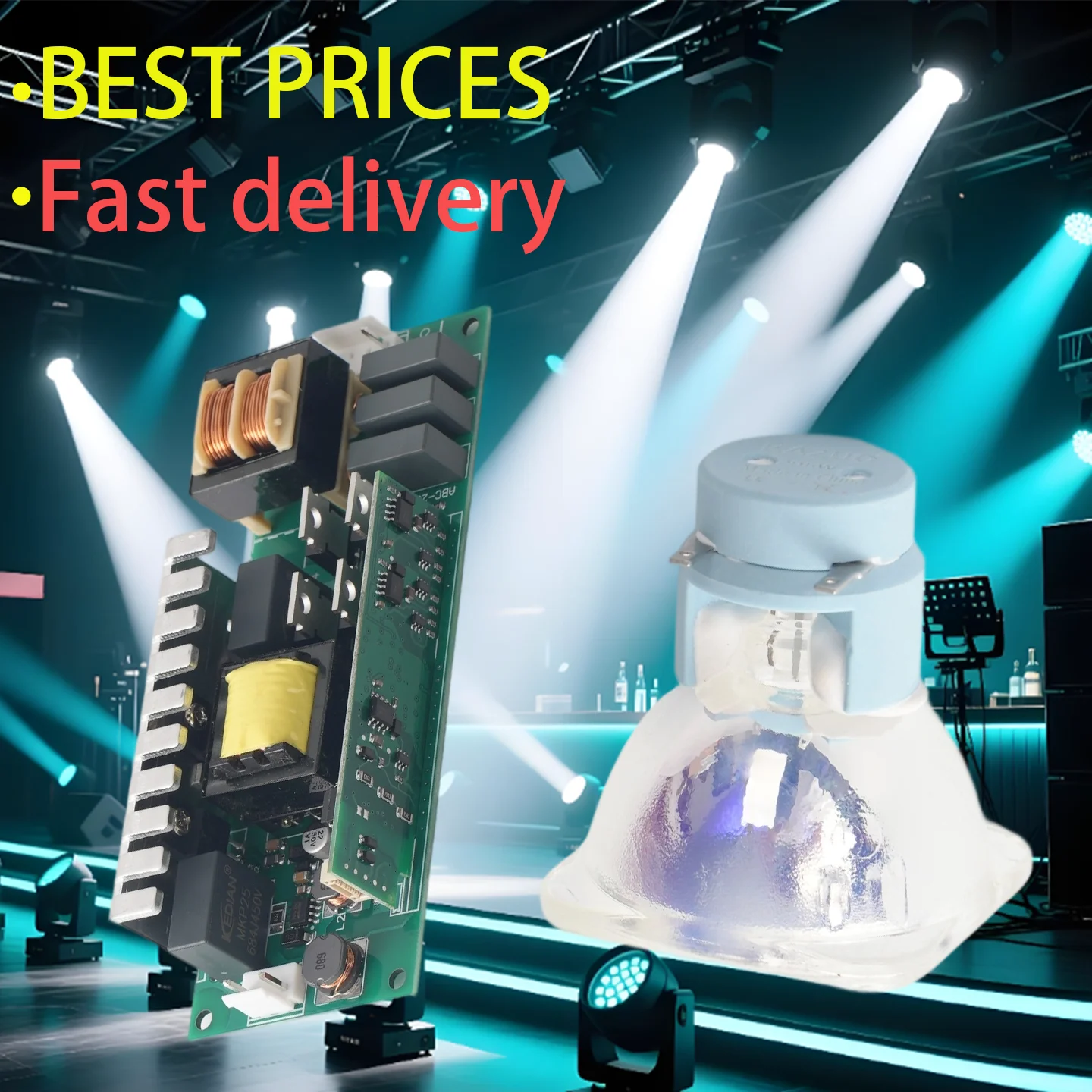 Фото Лампа Kazo High Brightness 7R 230W Beam Lamp Bulb с блоком питания 230W для сценического света R7 MSD Platinum №1