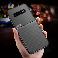 s20 fe case for samsung s 20 faith case leather texture magnetic car holder silicone covers for galaxy s22 s21 ultra plus s21