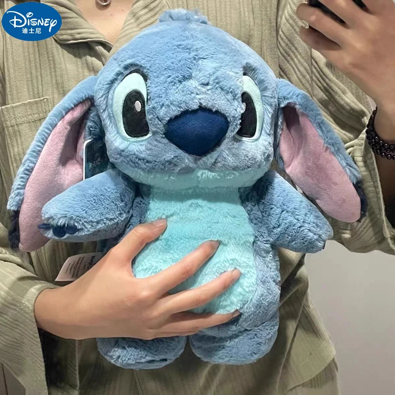 Disney Anime Hobby Stitch Winter Extra Large Plush Hot Water Bottle Women's Home Water Filling Hand Warmer For Girlfriend Gift