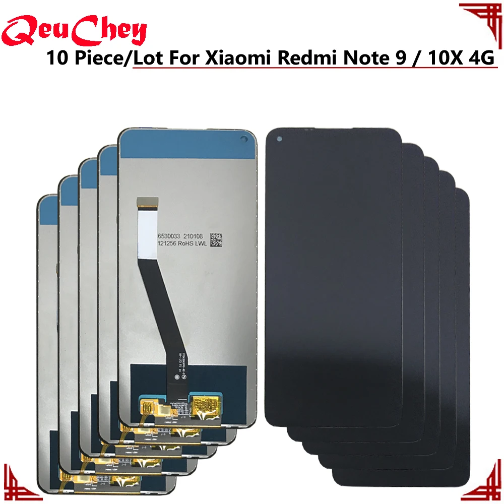 10 шт./лот оригинальные ЖК-дисплеи для Xiaomi Redmi Note 9 / 10X 4G ЖК-дисплей монитор Mudule