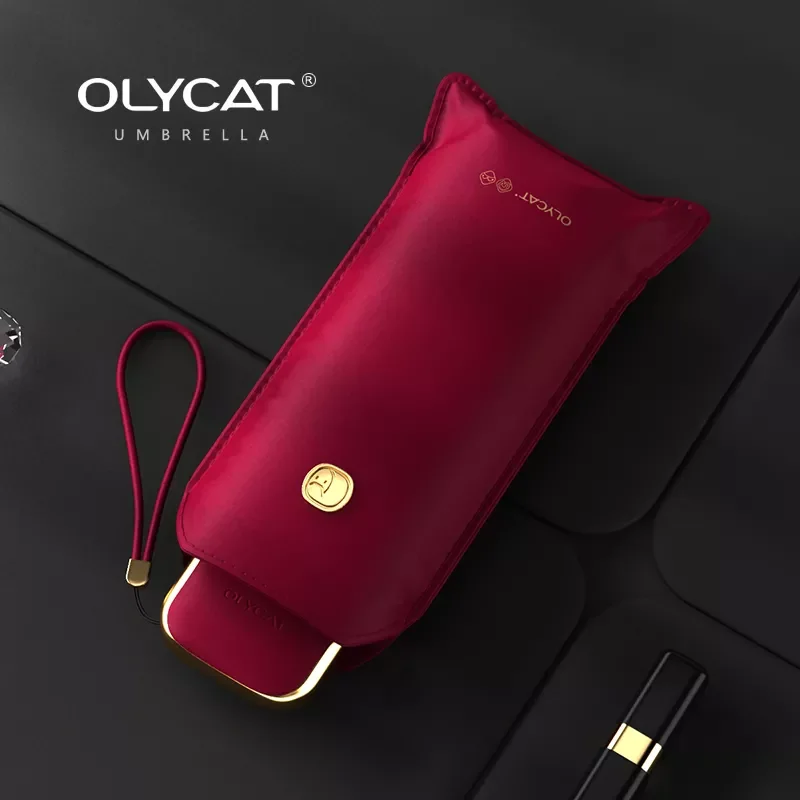 

Olycat Flat Cute Mini Phone Umbrella for Women UV Summer Shade Umbrellas Portable Outdoor Pocket Sun Parasol Umbrella for Girls
