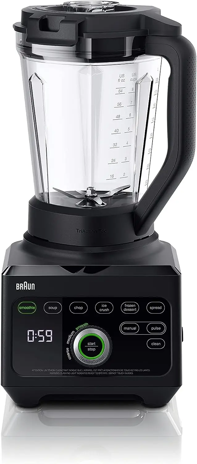 

JB9040BK TriForce Power Blender 1600W, 68oz, iTexture Control