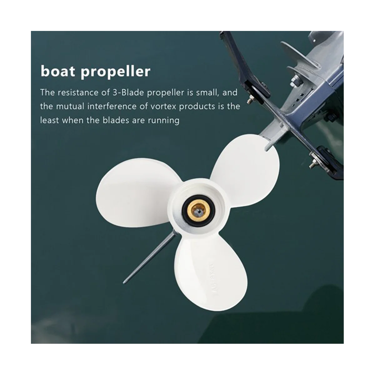 

6E0-45941-01-El Aluminum Alloy Outboard Propeller 7 1/2X8-Ba for Yamaha Mariner 4-6Hp 3 Blades 9 Spline Tooth R Rotation