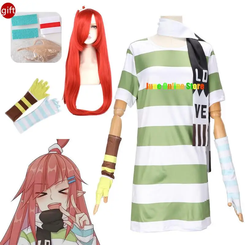 

Anime AOTU World Abby Cosplay Adult Man Woman Child Girl Dress Wig Halloween Carnival Role Playing Party Costumes 2023 New