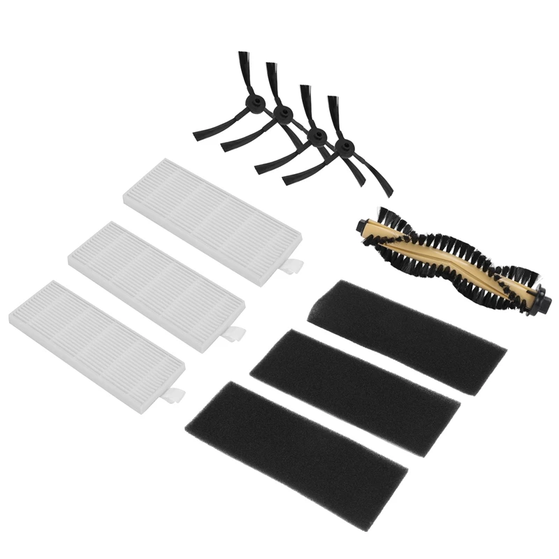

Запчасти для пылесоса Polaris Chuwi For ILIFE A4 T4 X432 X430 X431, основная щетка, фильтр НЕРА 3 шт., губка 3 шт., боковые щетки 4 шт.