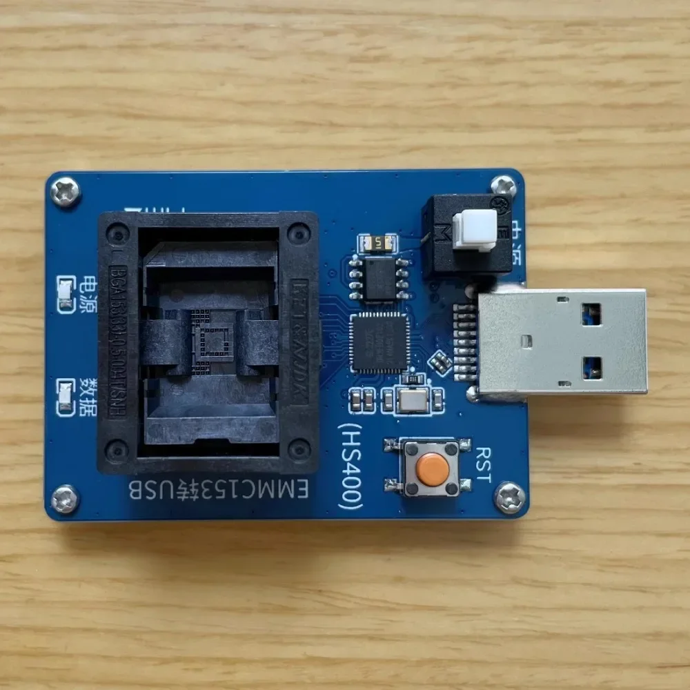 Фото EMMC153 — USB 3.0 Горящая розетка Тестовая розетка для чтения и записи HS400 GL3227E Чип №4