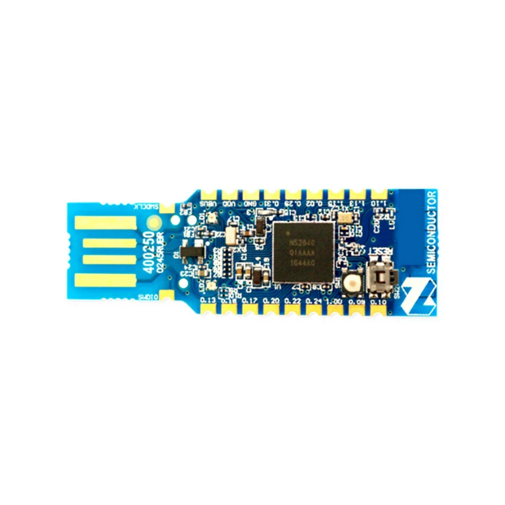 

USB-ключ NRF52840 для оценочного Bluetooth-модуля разработки, Поддержка программирования, RGB-проекция, Зеленая лампа, 15 ГБ