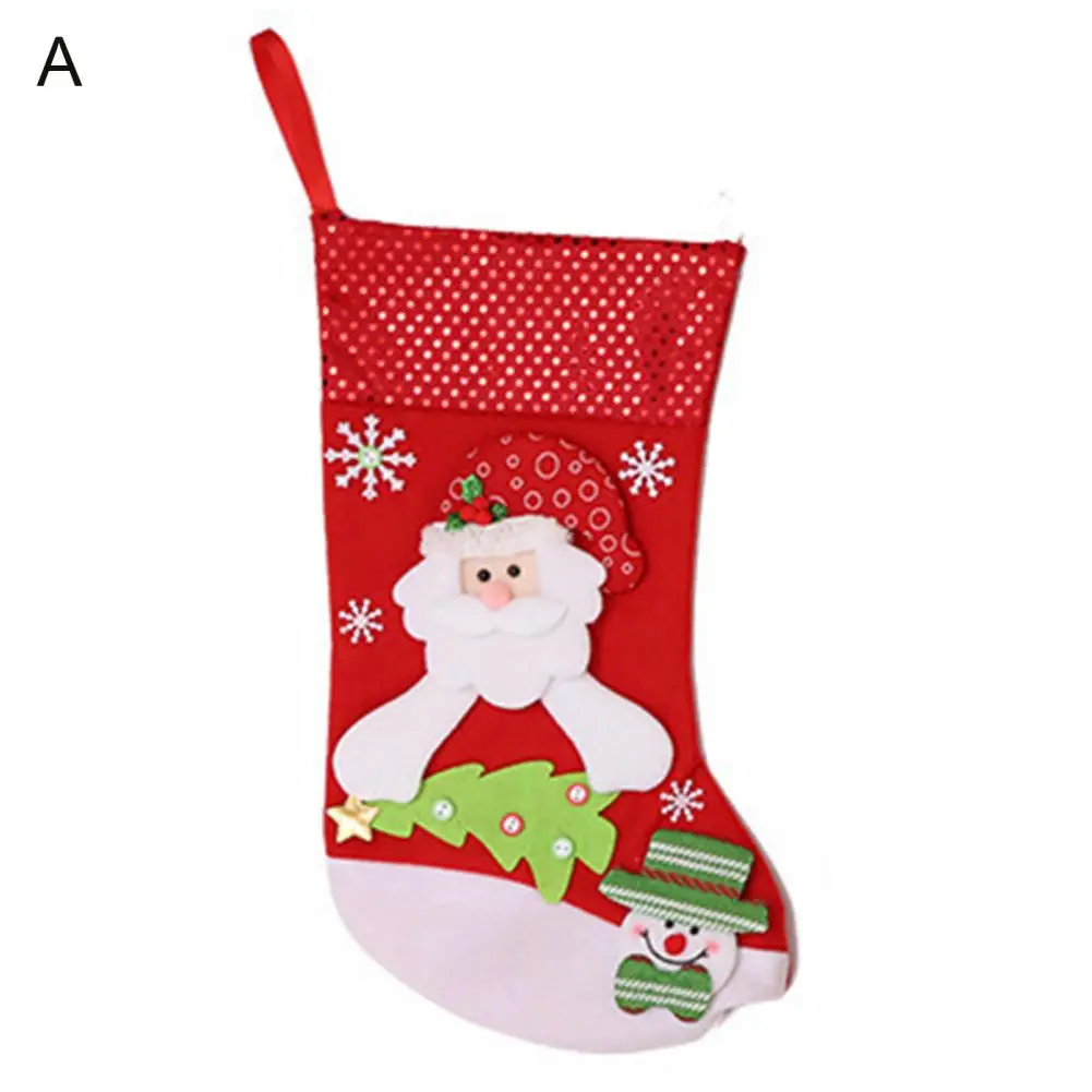 Хороший носок для рождественской елки, не выцветает, Привлекательный подвесной Рождественский чулок, украшение для рождественской елки, Подарочный пакет для конфет