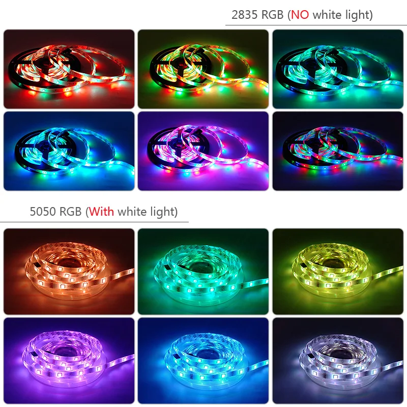 Светодиодная ленсветильник SMD 5050 2835 RGB 12 В 1-30 м |