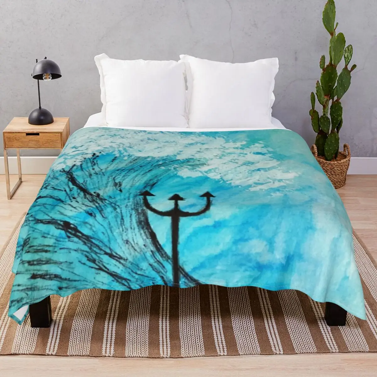 Percy Jackson Blanket Fleece Textile Decor Fluffy Throw Blankets for Bedding Home Couch Camp Cinema