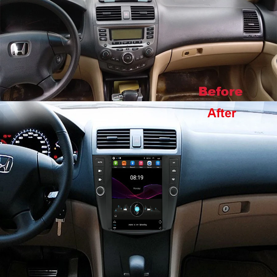

Android Screen Wireless CarPlay Car Multimedia Video Player GPS For Honda Accord 7 2003 - 2008 2din Radio Navigation Stereo