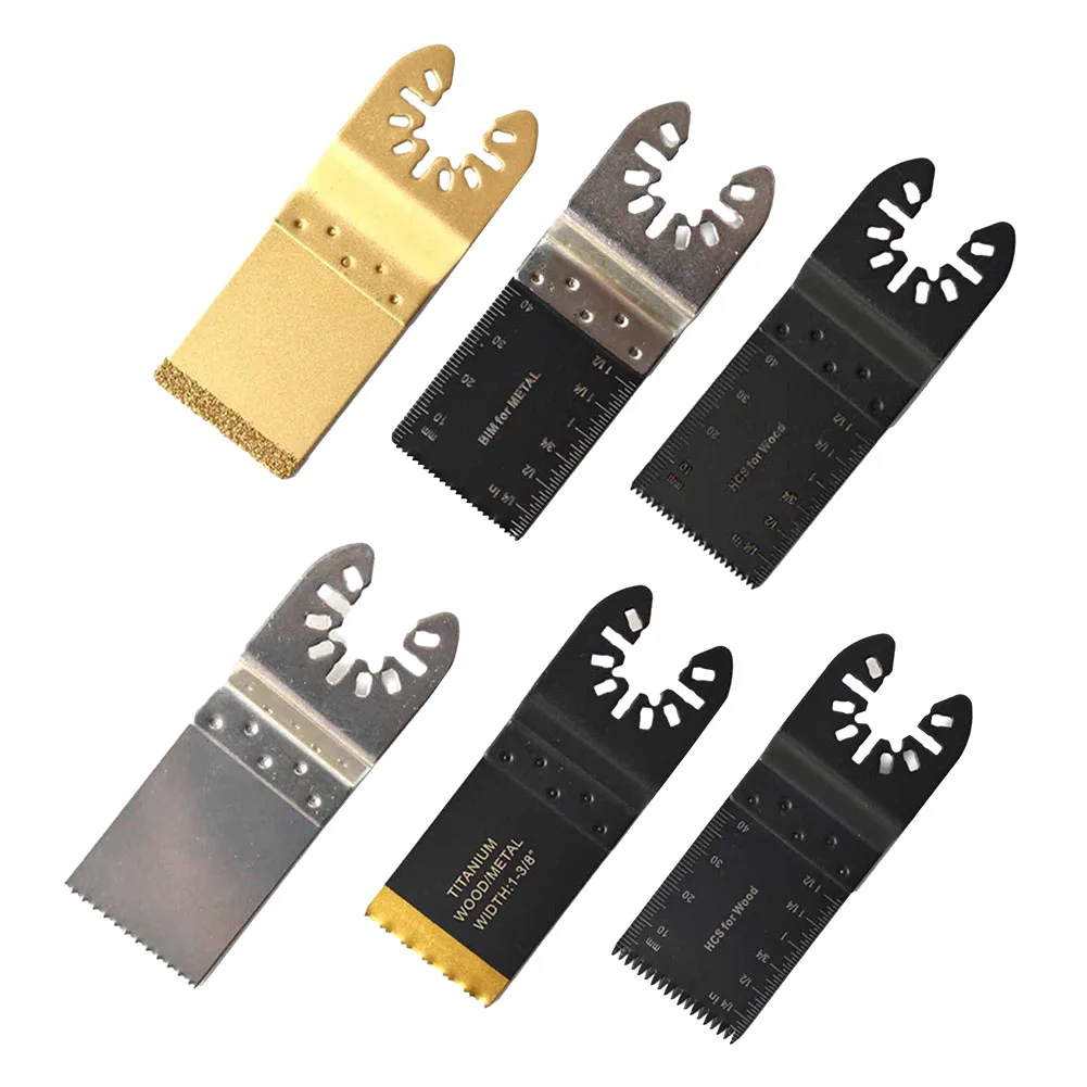 

1PC Oscillating Saw Blade For Cutting Plastic Soft Metal Wood Grout Tile Ceramic 34mm 1.3inch Teeth Width Multi Tool Accessories