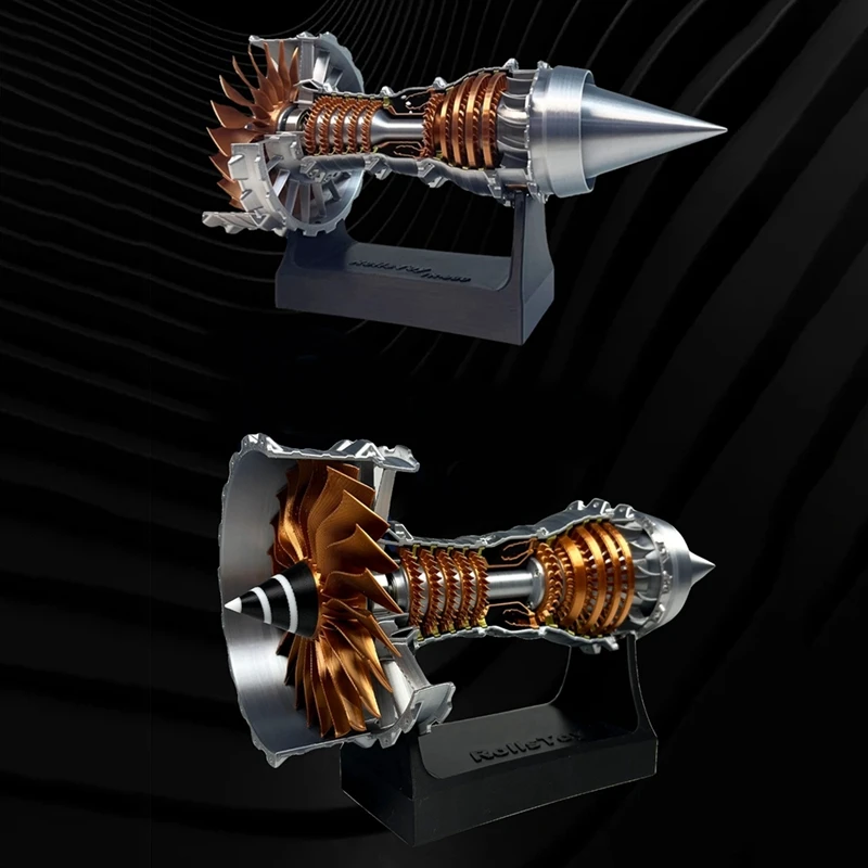 TR900/A380 Mini Turbofan Engine Model 1:25 Science Experiment Jet Airplane 3D Printed Toys Gift