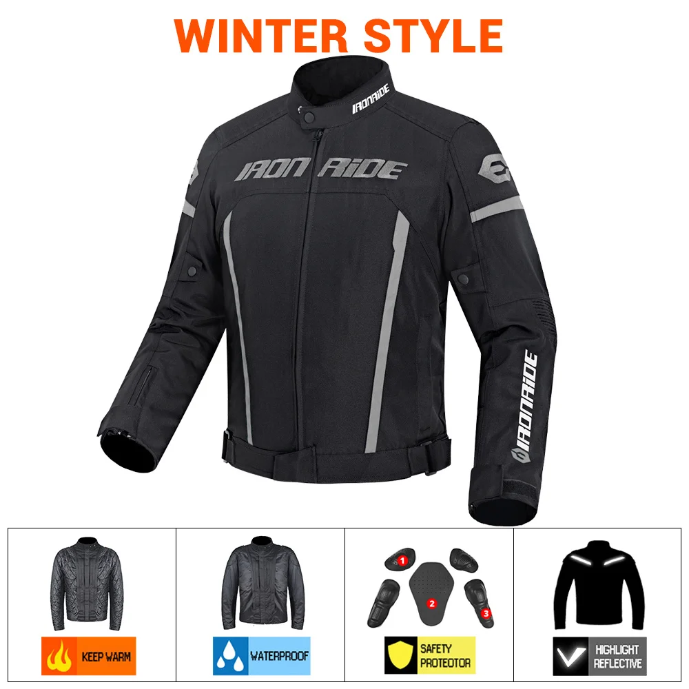 

Водонепроницаемая мотоциклетная куртка для мужчин, гоночная мотоциклетная куртка, ветрозащитная защита для тела, куртка для мотокросса с в...