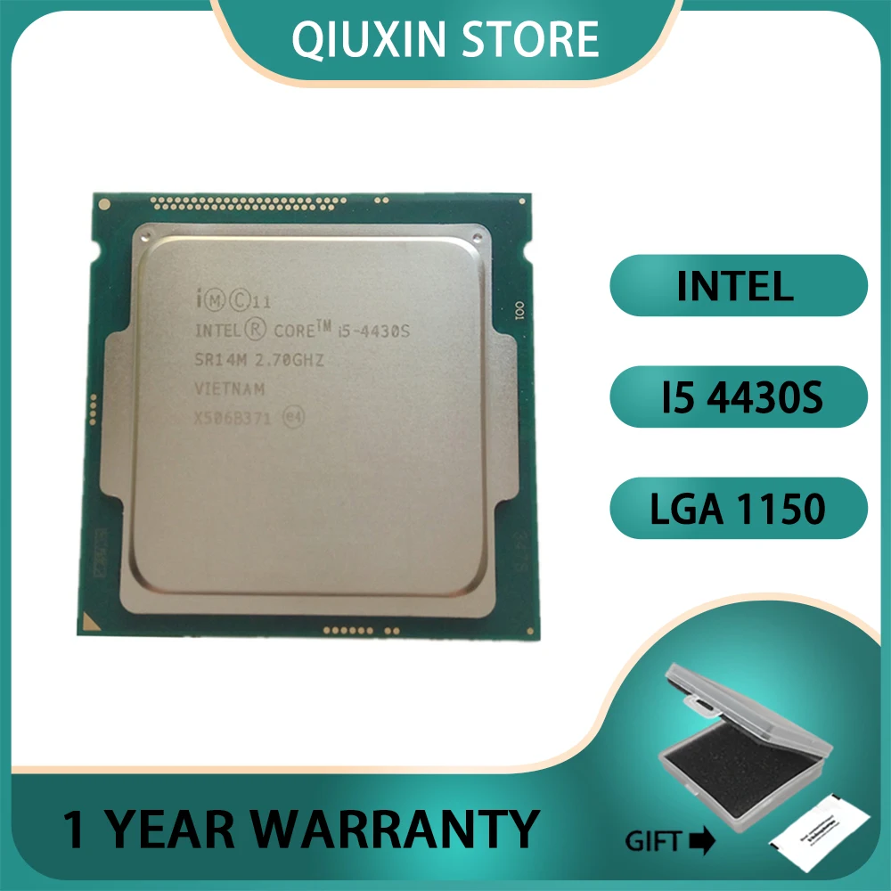 

Intel Core i5-4430S Quad-Core 2.7GHz 6M Cache LGA 1150 Desktop CPU Processori5 4430S