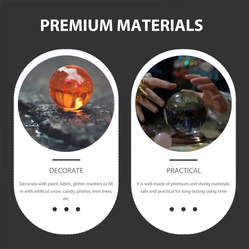 20 шт. купол DIY снежный шар для детей мини прозрачные водяные глобусы прозрачный