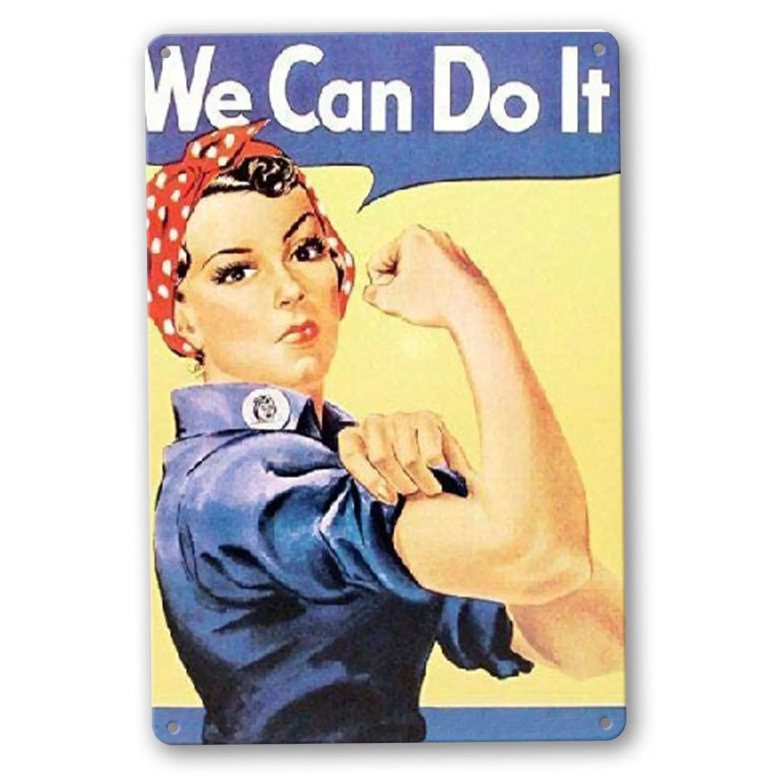 Rosie The Riveter We Can Do It WW2 военный Ретро винтажный стиль металлический жестяной знак