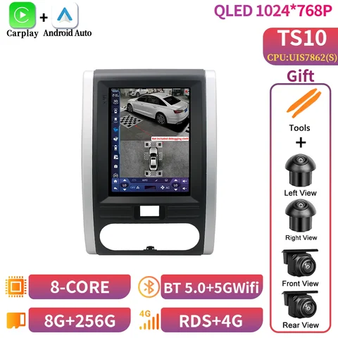 9,7-дюймовый Android 14 для Nissan X-Trail X Trail 2 T31 MX6 2007-2015, автомобильное радио, мультимедийный интеллектуальный беспроводной сенсорный экран Carplay