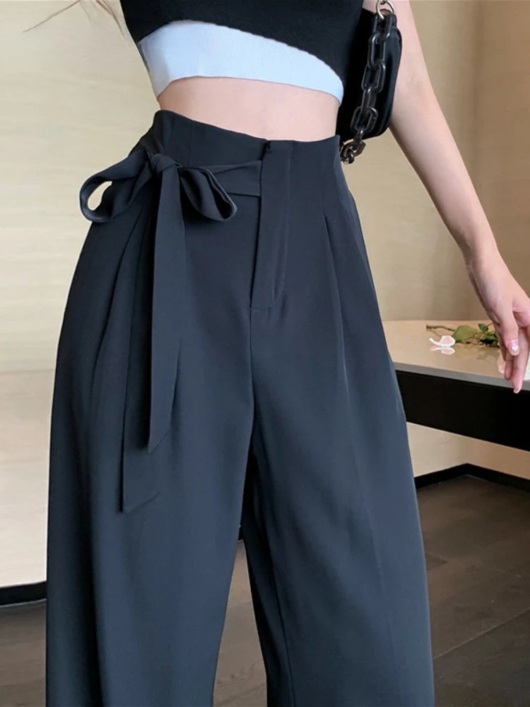 

new Spring Summer Korean Fashion Loose Wide Leg Trouser Streetwear Women Trendy Sweatpants Straight High Waist Wide Pants Women