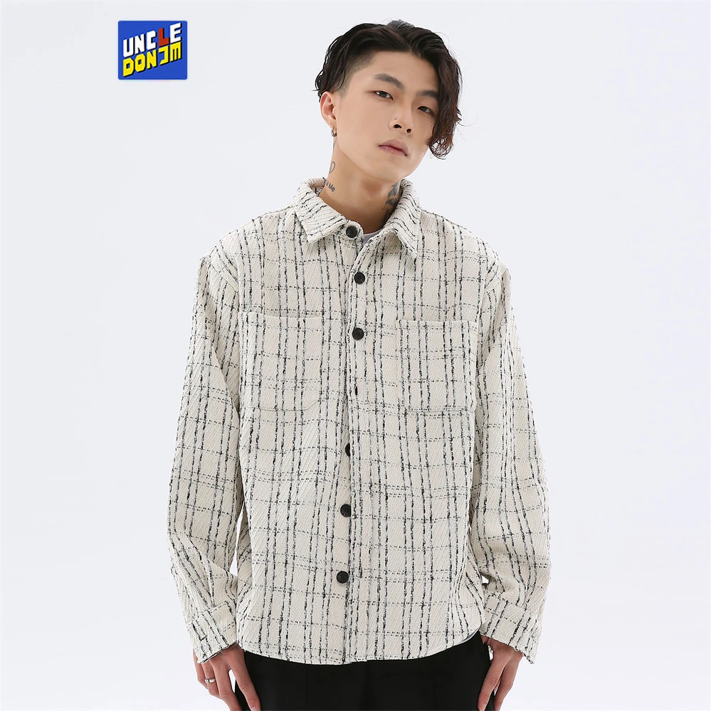 

Plaid Jackets For Men Korean Fashion Winter Jacket Men Streetwear Men Clothing Varsity Jacket Men