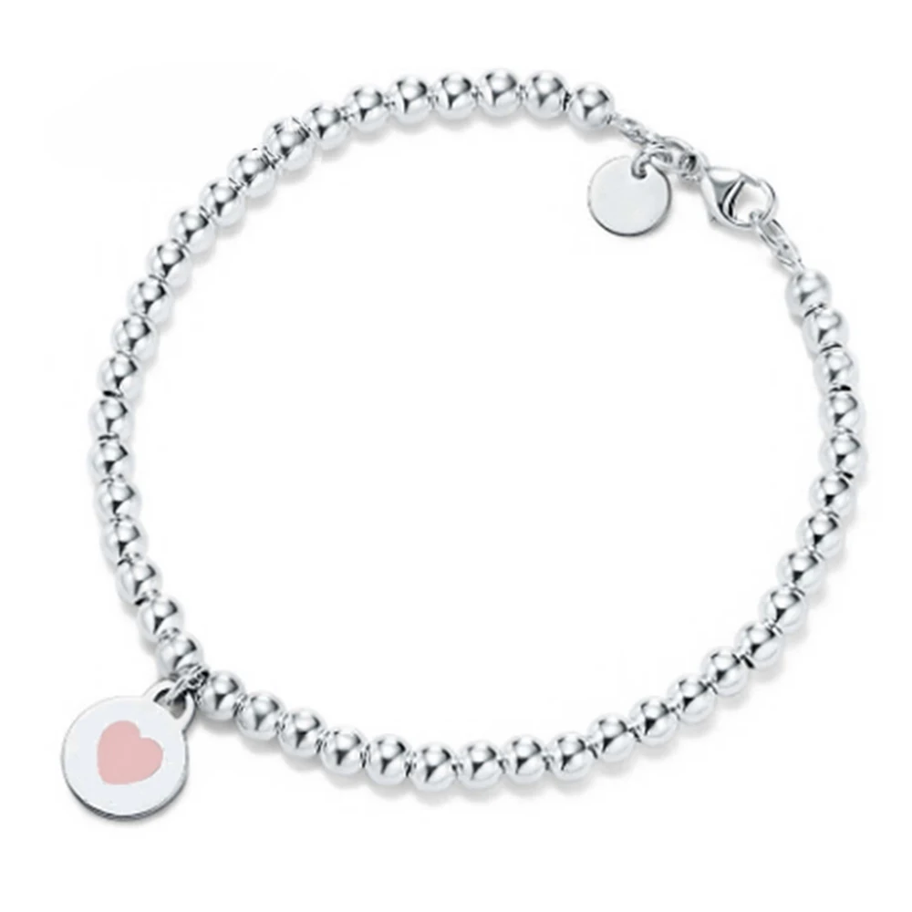 

Женский Круглый браслет из серебра 2022 пробы, с бусинами