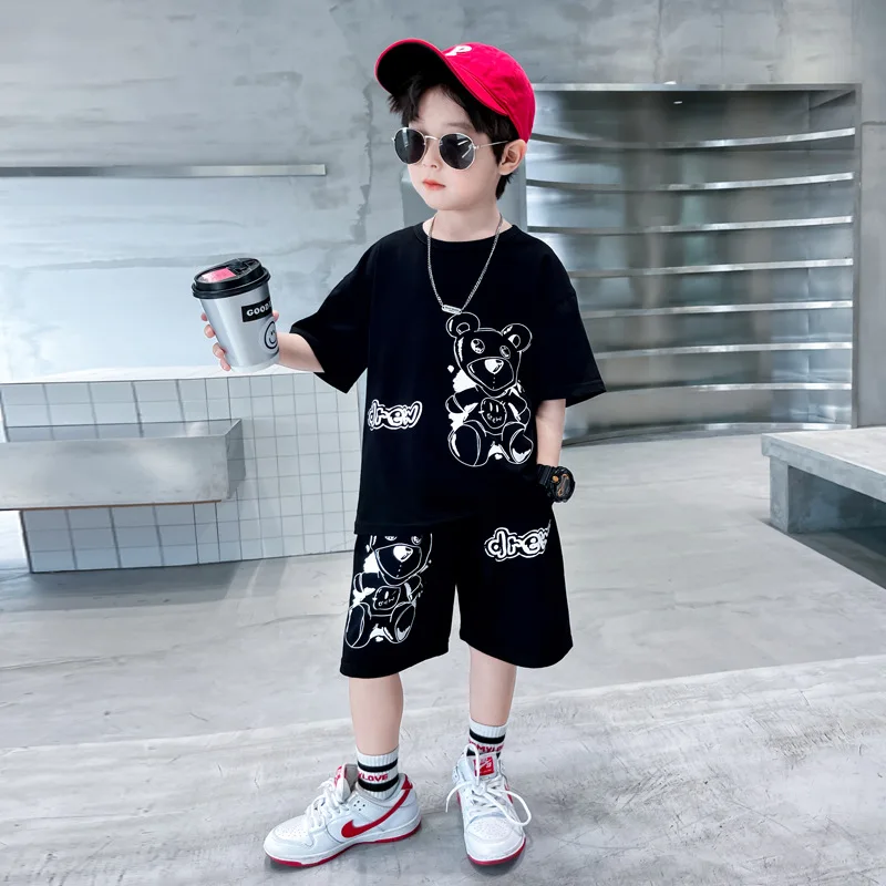 

Футболка и шорты для мальчиков, на Возраст 4-12 лет