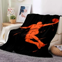 basketball pictures custom printed blanket super soft fluffy fleece blanket sofa bed yoga blanket warm blanket