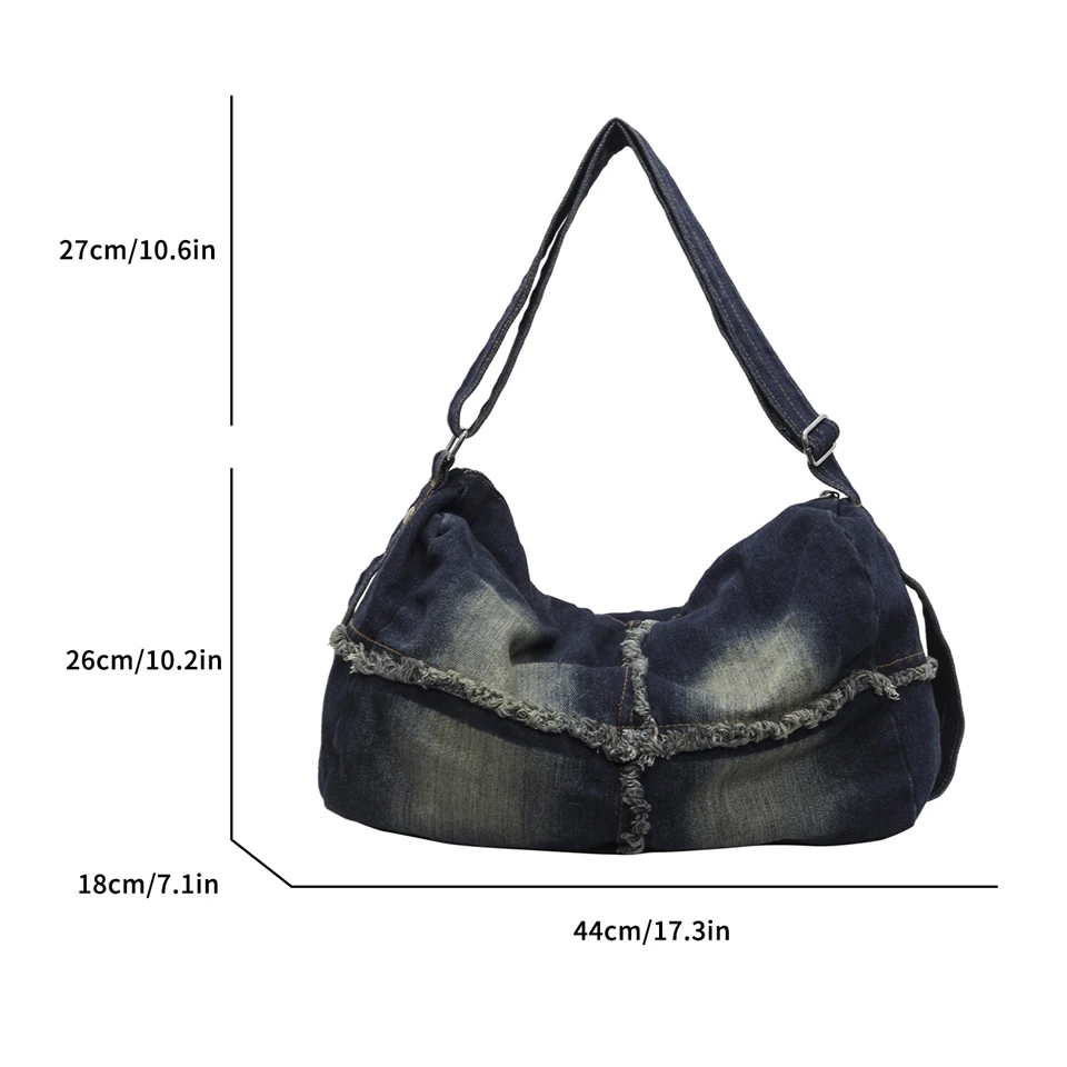 Женская джинсовая сумка Tie-dye новая женская сумка-мессенджер ковбойская