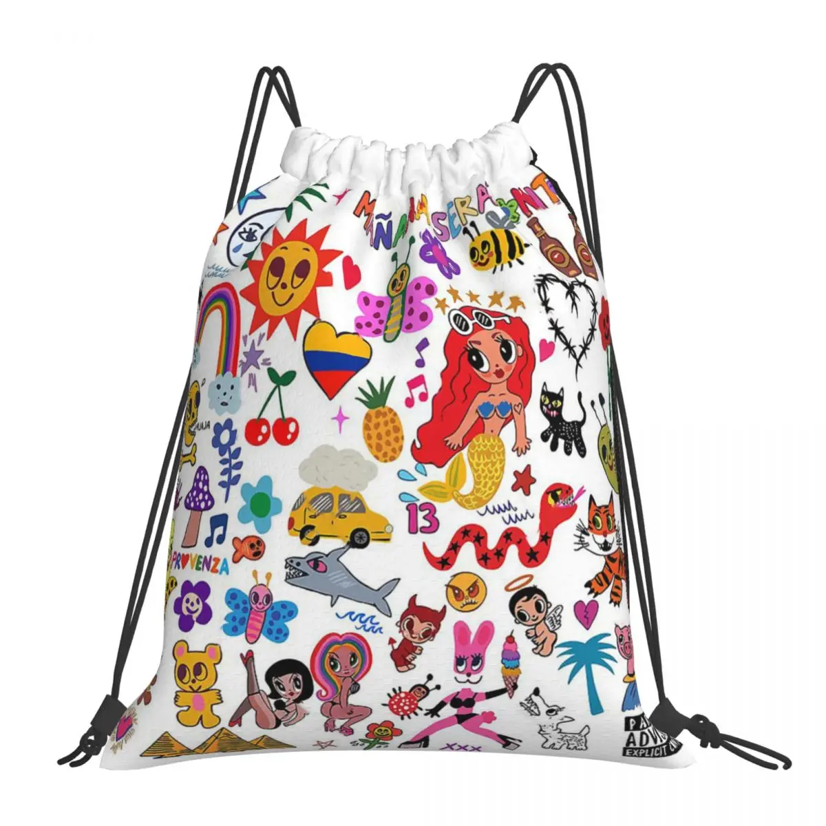 

Karol G Manana Sera Bonito Backpacks Portable Drawstring Bag Drawstring Bundle Pocket Sports Bag Book Bag For Man Woman Students