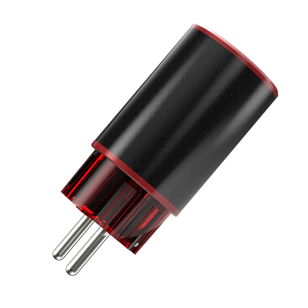 Вилка Viborg VE504Ag из чистого серебра высококачественная вилка питания Schuko высокая