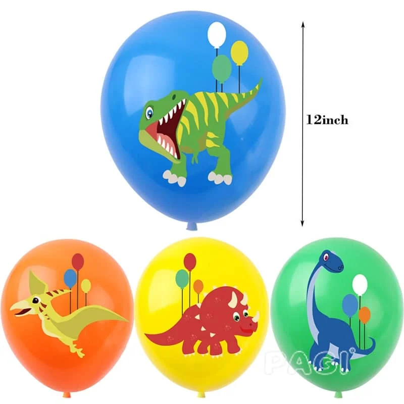 Воздушные шары в виде динозавров набор баннеров на день рождения для детей