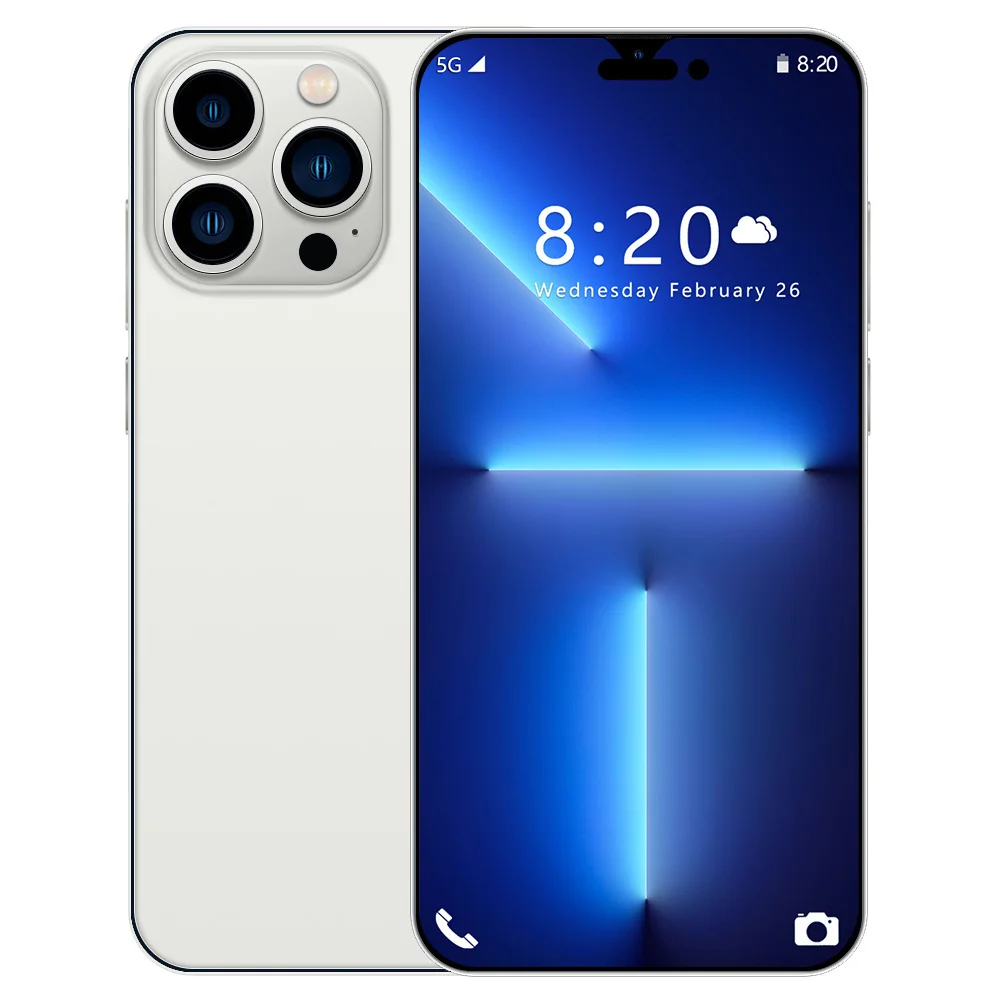 I14 3G Pro Max две SIM-карты разблокированный смартфон 4G телефон 16 ГБ + 512 Гб мобильный