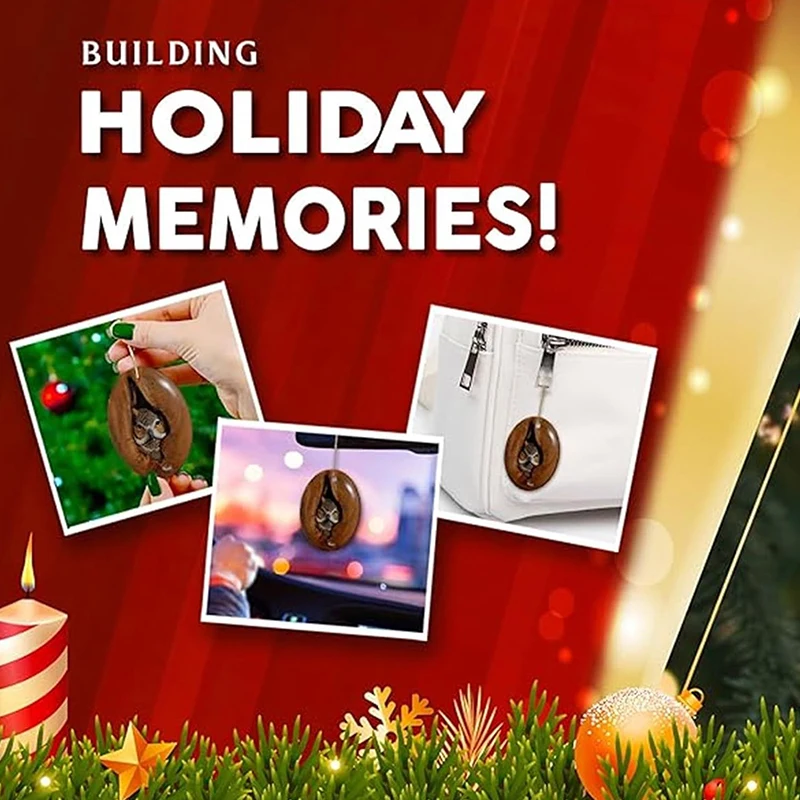 Рождественские украшения с животными елочные маленькие животные узор акриловое