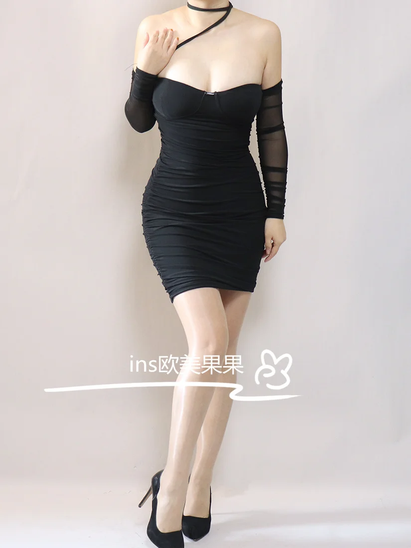 

hot WOMENGAGA sexy fashion korean women mesh lace mini tank dress irregular bandage backless tops 2022 summer sweet Fairy 4A20