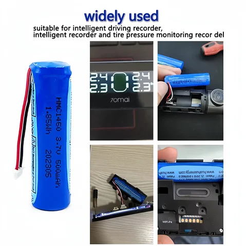 HMC1450 500 мАч 3,7 В 70mai Литиевая батарея Hmc1450 Dash Cam Pro Автомобильный видеорегистратор Замена DVR Аксессуары 500 мАч Pil
