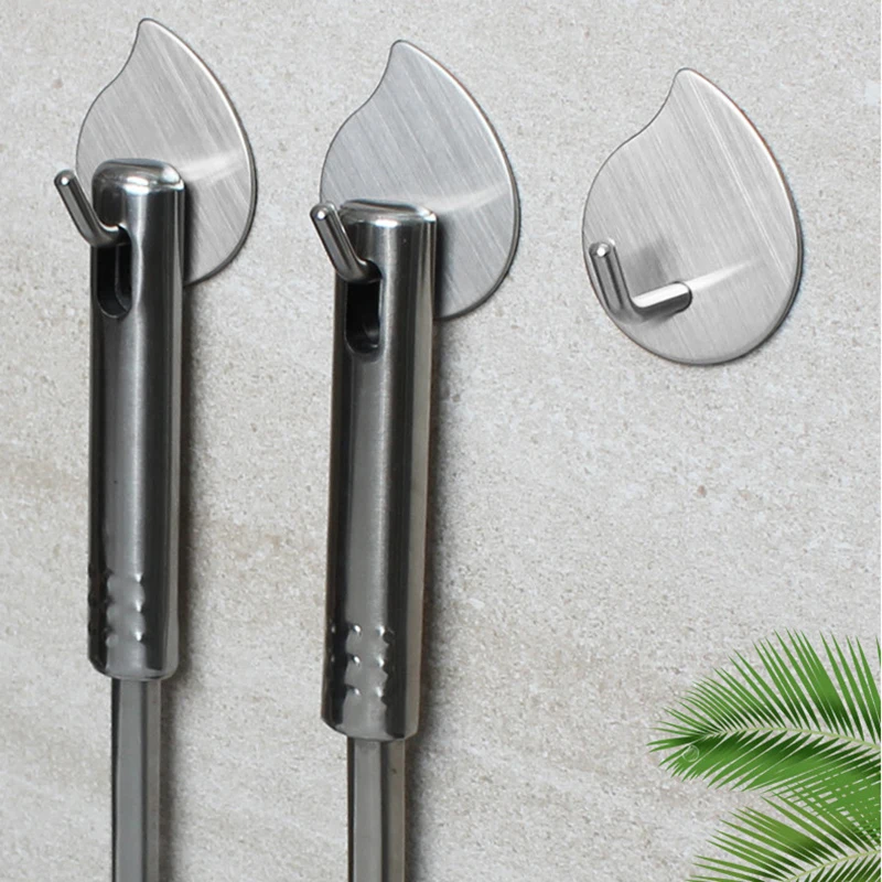

304 Stainless Steel Wall Hook Self Adhesive Rustproof Clothes Robe Coat Rack Key Holder Towel Hook Hanger for Bathroom