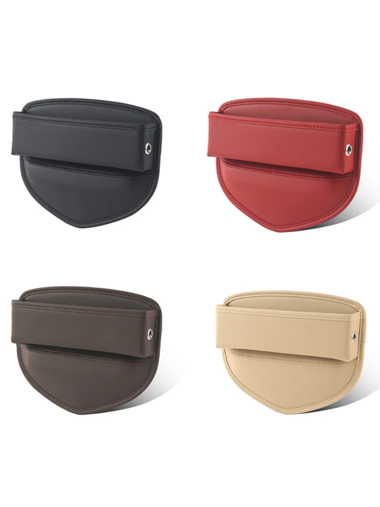 

PU Leather Car Interior Crevice Organizers Box Accessories Seat Gap Storage Bag For Car Seat Gap Filler With Phone Cup Holder