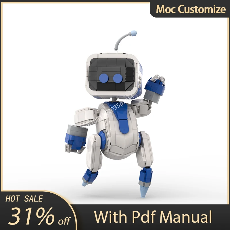 912 шт. MOC Game Astro Bot Rescue Mission набор строительных блоков для идей роботов модель