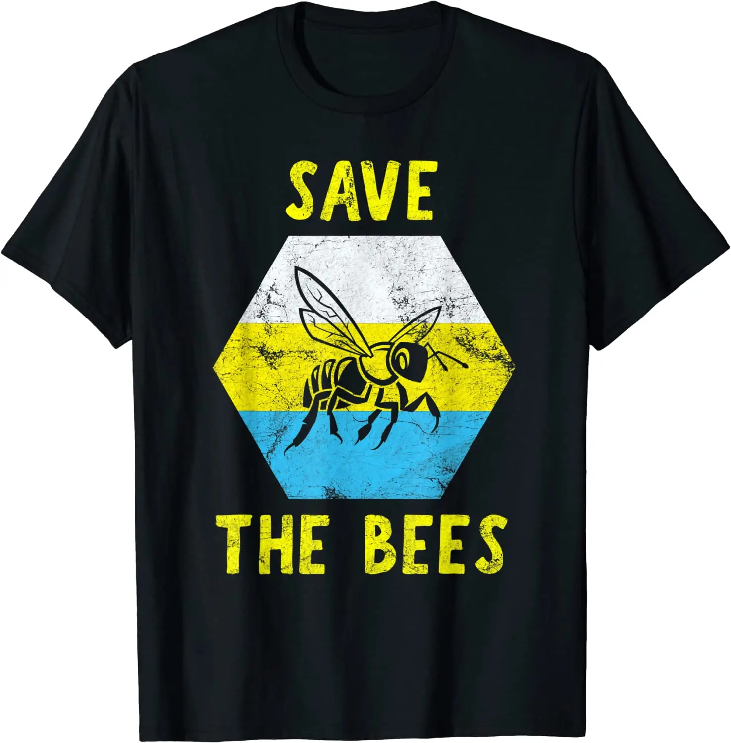 

Ретро Винтажная футболка с надписью «Save The Bees»