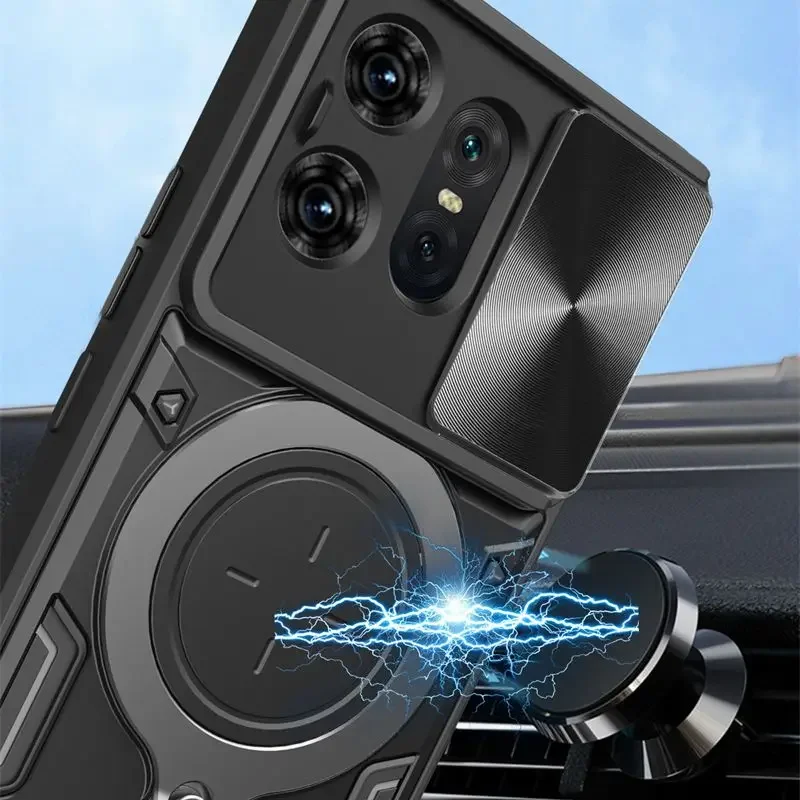 Защитный чехол с откидной ножкой для Motorola Edge 50 Pro Fusion Ultra Moto Neo противоударный