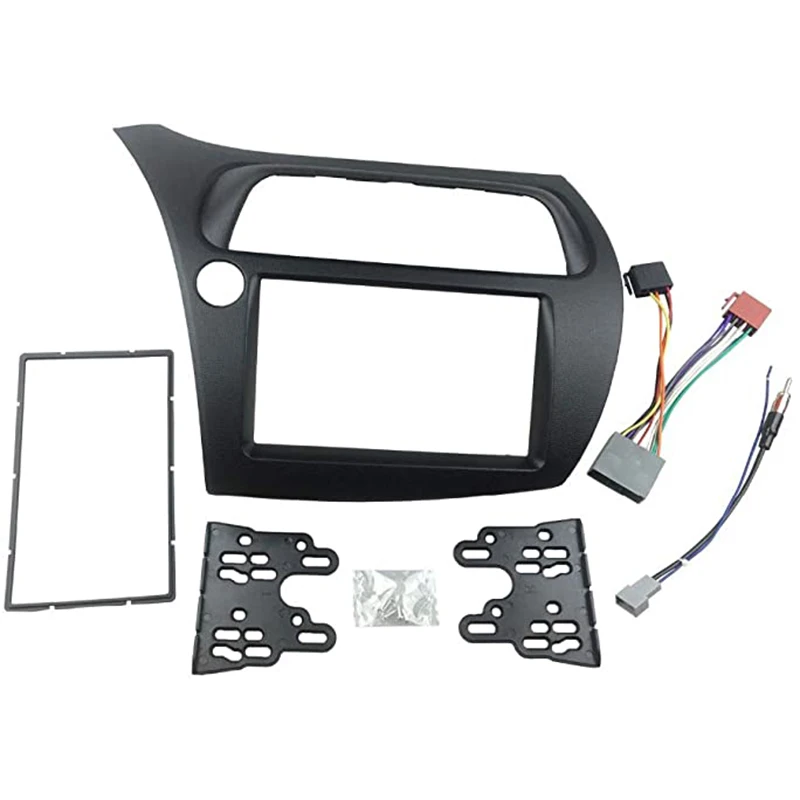 

Lhd Double Din Dvd Stereo Fascia Dash Kit Radio Panel Stereo Cover Plate Trim For Honda Civic Hatchback 2016-2011