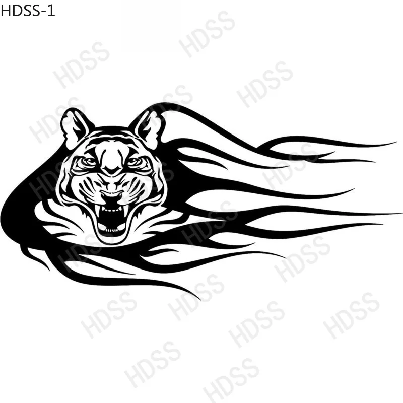HDSS Тигр автомобильные наклейки смешные виниловые Животные на лобовое стекло