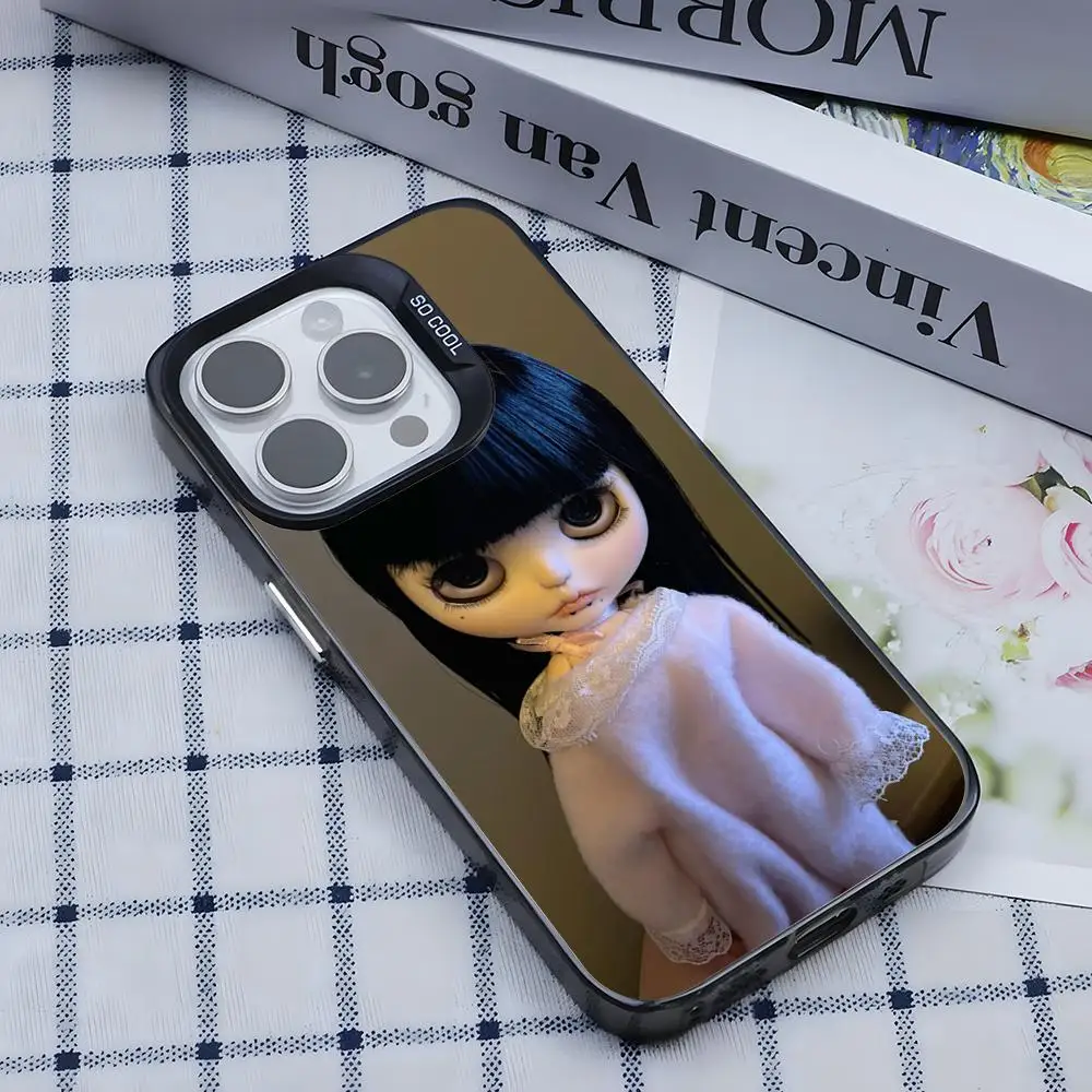Фото Модный чехол для телефона Hot Cute Bl-ytheS в стиле куклы, серебристый, для iPhone 17, 16, 15, 14, 13, 12, 11 Pro Max Plus №4