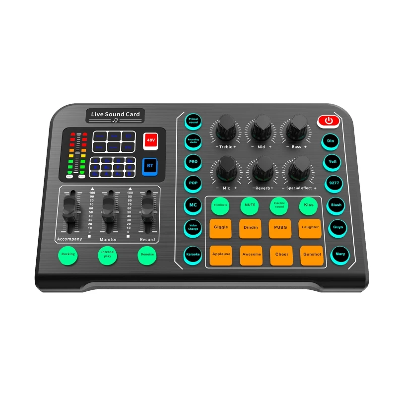 2022 New M6 Live Sound Card Sound board Sound Effect Board Mixer for Live Broadcast