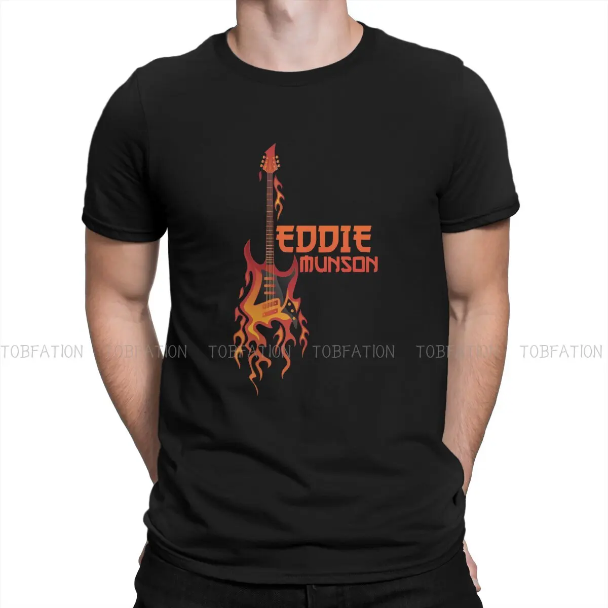 

Eddie Munson Stranger Things Eleven Horror Film T Shirt Classic Alternative Large Crewneck TShirt Harajuku Men's Clothing