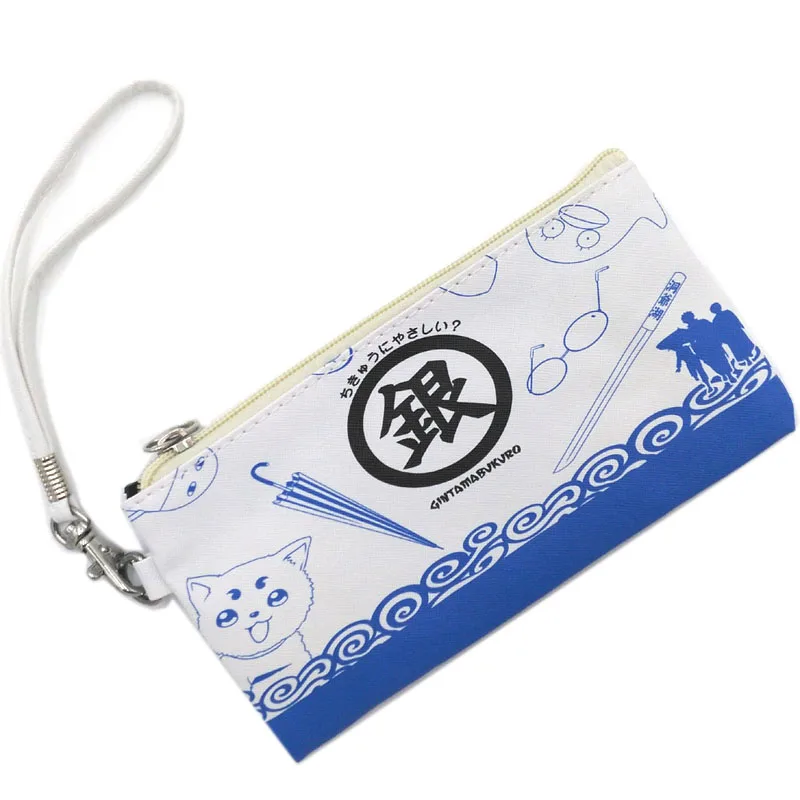 

GINTAMA Sakata Gintoki Shimura Shinpachi Sadaharu Student Portable PU Stationery Pouch Pencil Bag Cosmetic Case